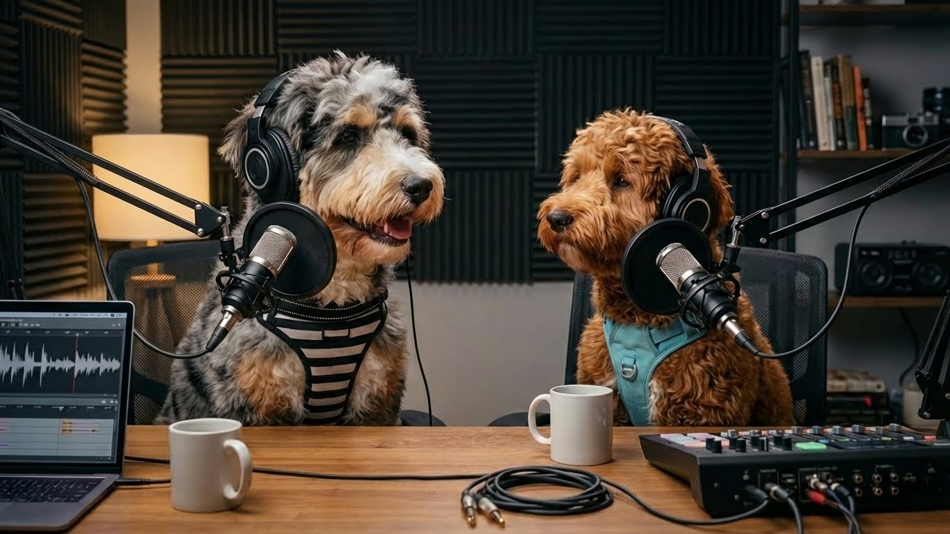 The Doodle Cast - Rusty and Oreo Podcast Hosts