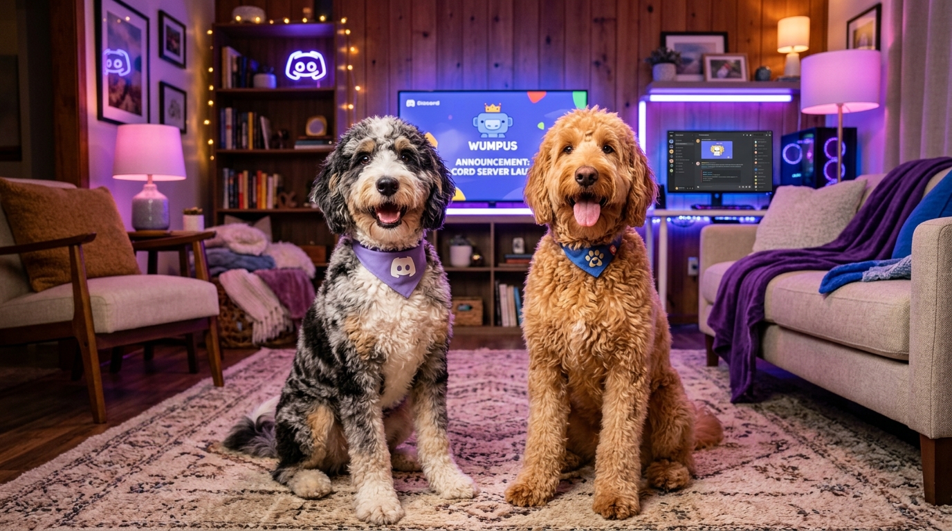 Rusty and Oreo ready for Discord